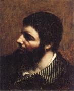 Self-Portrait with Striped Collar Gustave Courbet